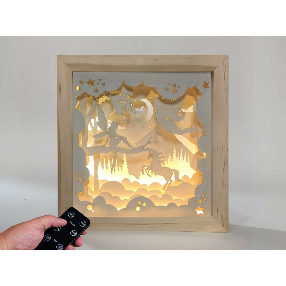 Magical Fairies wood lamp