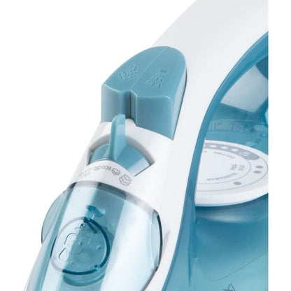 Steam iron - DOMO - DO7060S CeraGliss - 2400 W - 40 g/min - 320 ml - Blue / White
