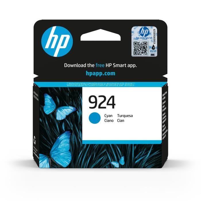 HP 924 Genuine Cyan Ink Cartridge