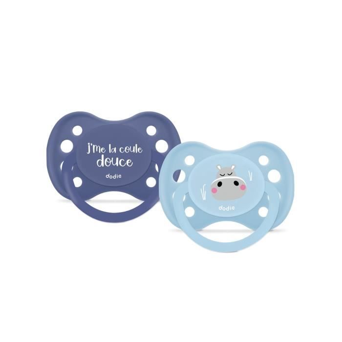 Duo anatomical pacifiers - DODIE - EDL A102 - +6 months - Hippo