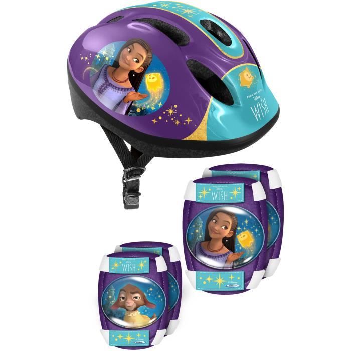 Set with Helmet and protections with elbow and knee pads - DISNEY - WISH