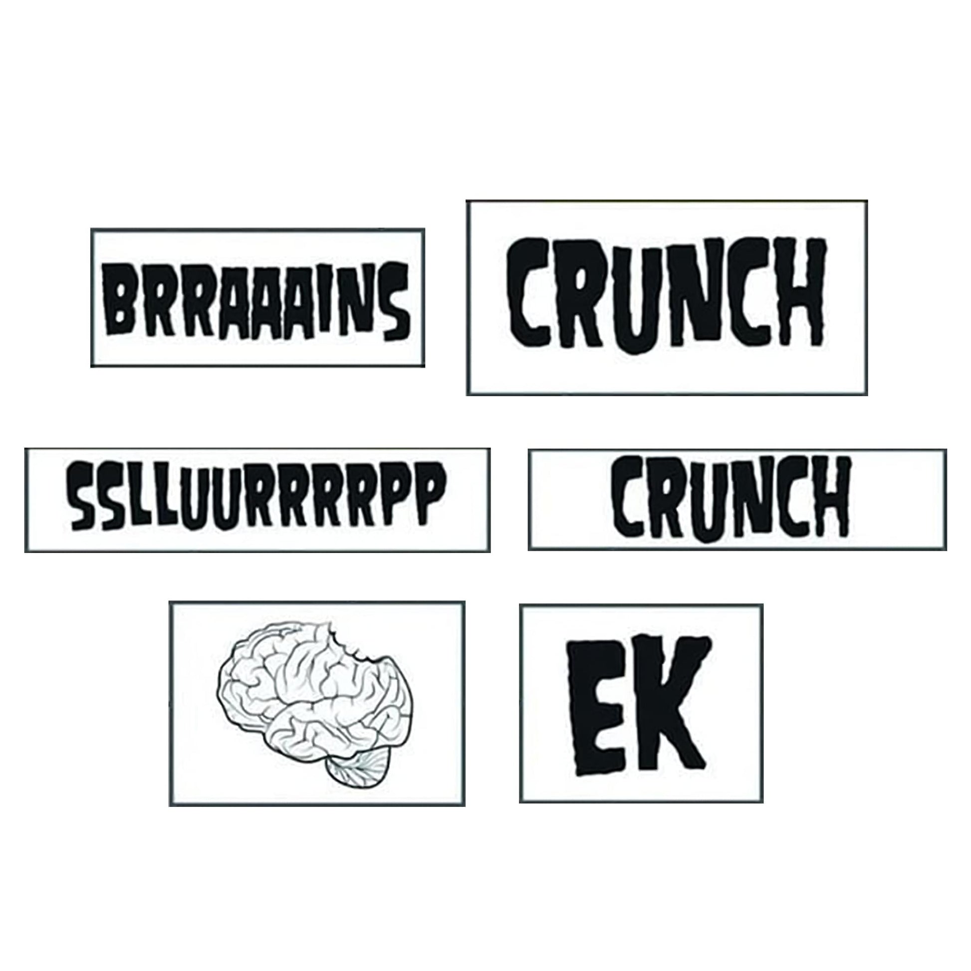 Words With Zombies Refrigeration Magnet Set