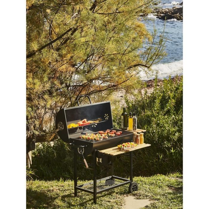 MIKE charcoal barbecue - Cooking surface 71 x 35 cm