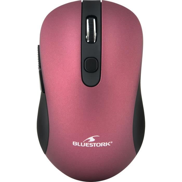 BLUESTORK Wireless Mouse - 2.4 Ghz - 6 buttons - Metallic plum