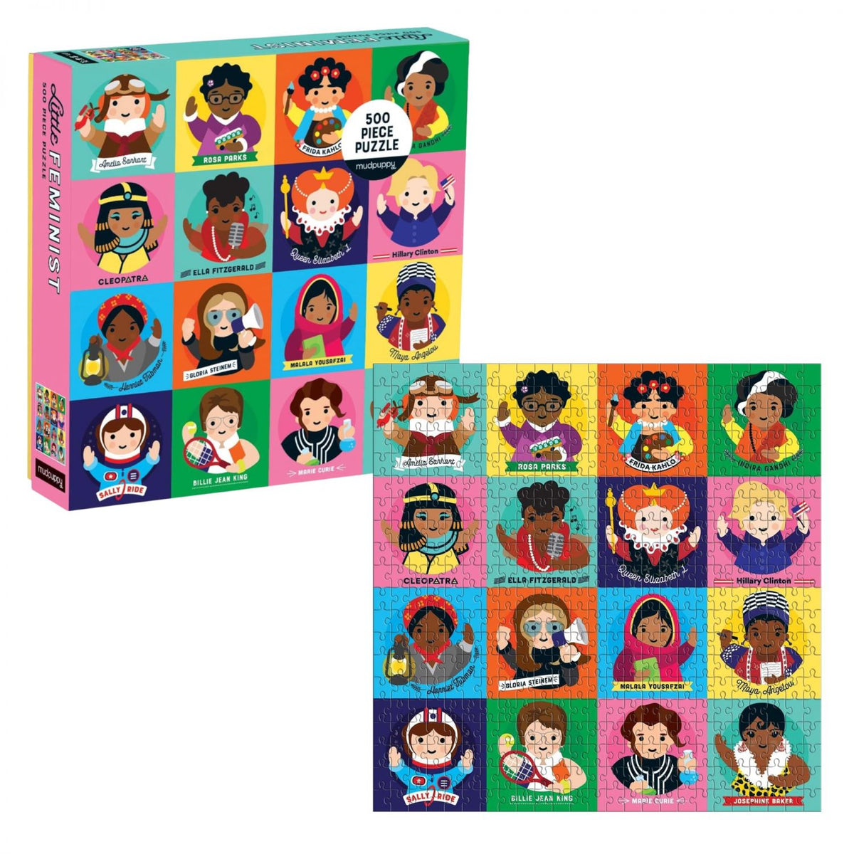 Lydia Ortiz Little Feminist 500-Piece Jigsaw Puzzle