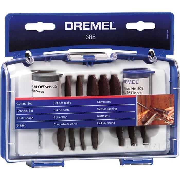 Box 69 DREMEL 688 accessories (cutting box and cutting for multi-purpose tools)