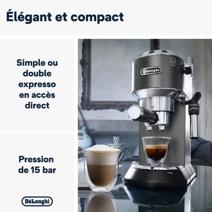 Classic espresso machine - Delonghi EC685.BK Dedica Style - Black