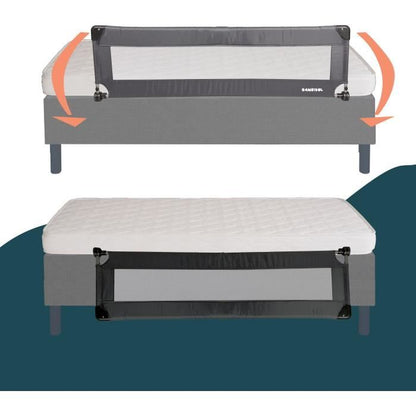 Bed rail - LOOPING - BL5003G - Folding - Grey