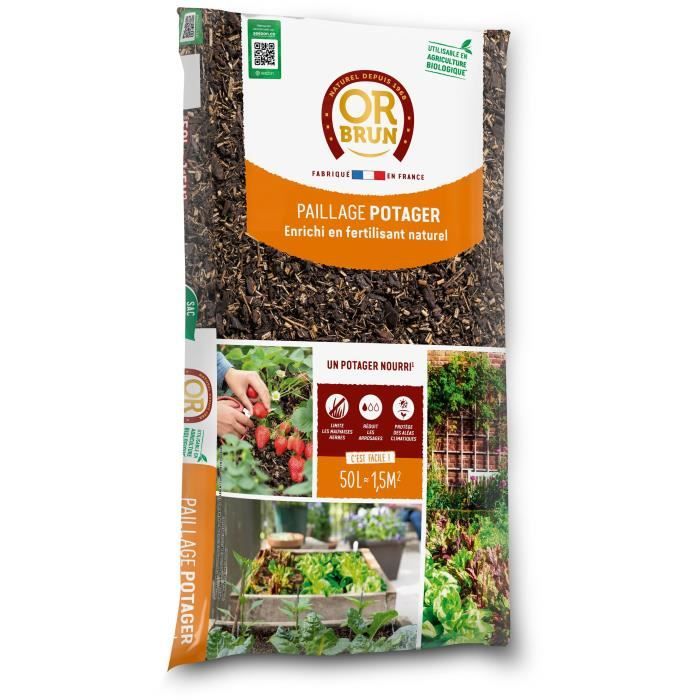 4-action vegetable garden mulch - BROWN GOLD - OBRPFPO50N - 50 L