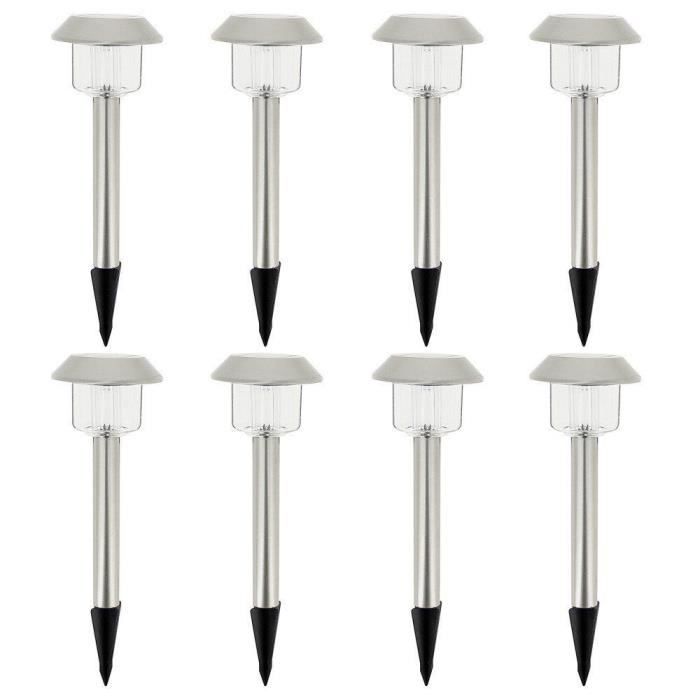 ALESIA Lot of 8 solar beacons - cold white LED