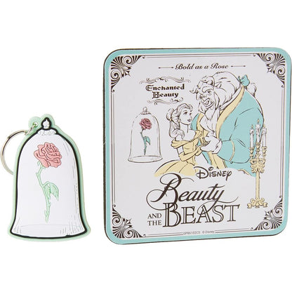 Disney Beauty and the Beast Set Mug + keyring + coaster