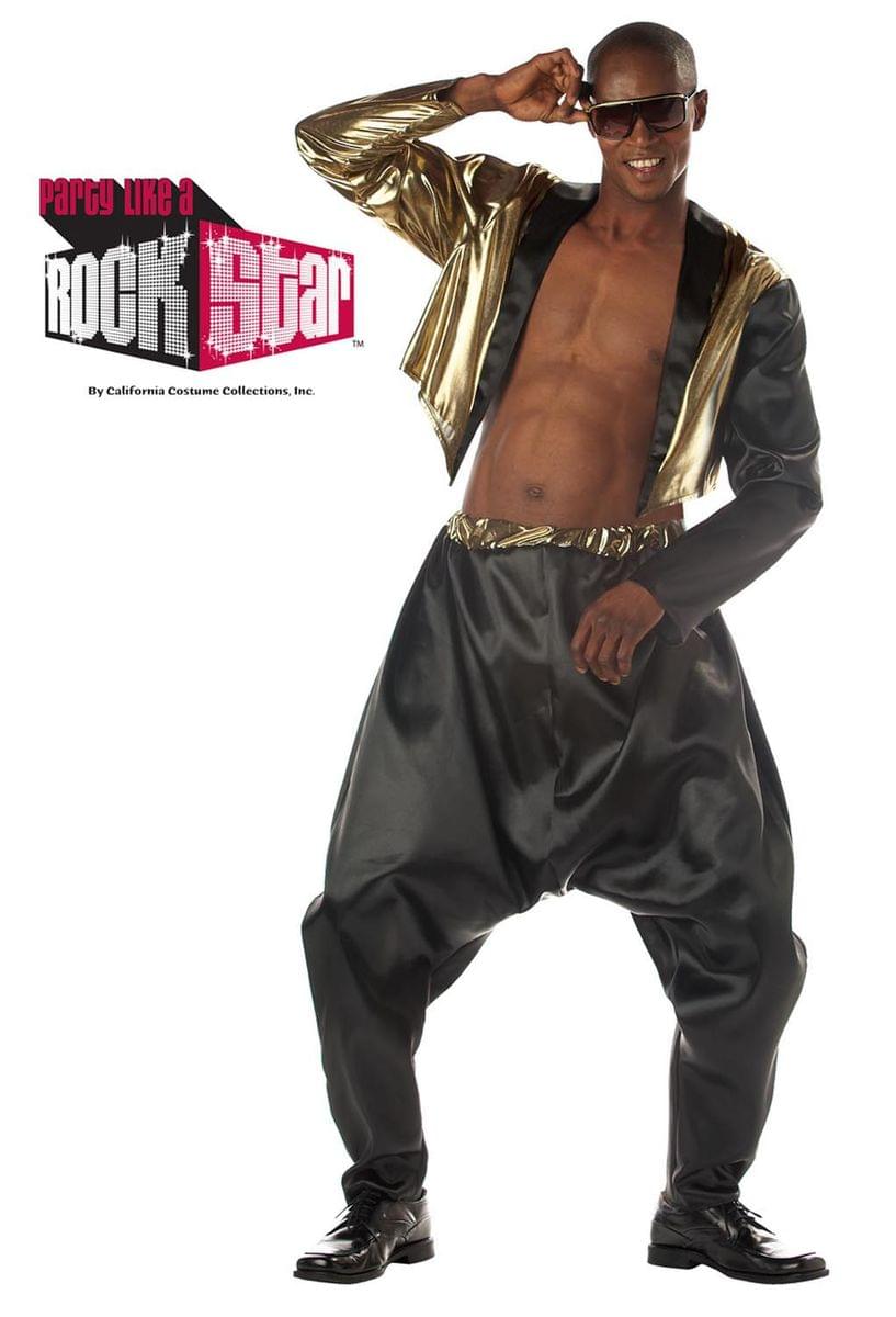 Old School Hammer Rapper Costume Adult Small/Medium