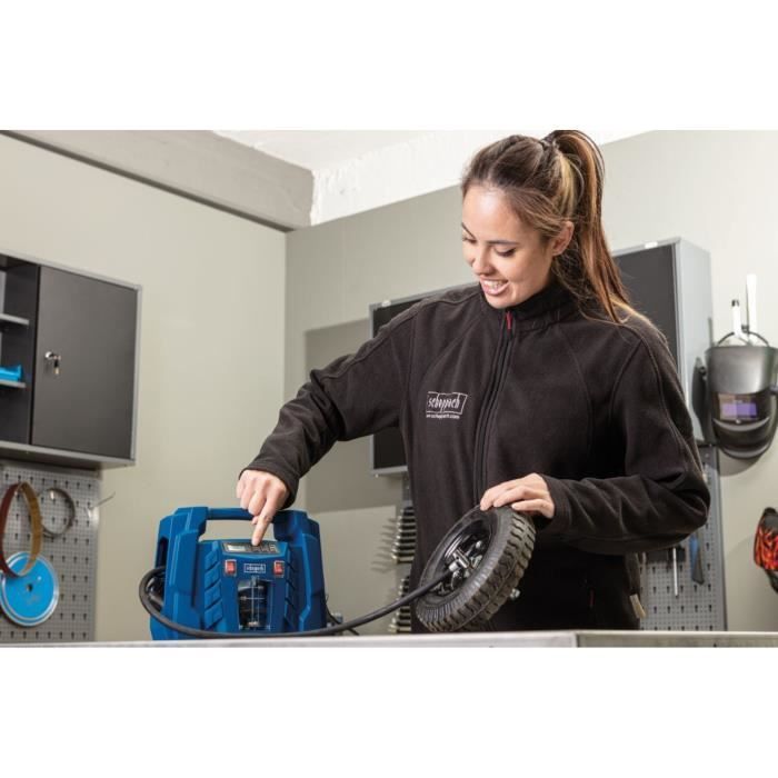 SCHEPPACH Air Force 5 - 1500 W - 8 bars portable compressor (delivered a 600mm compressed air hose, 4 car/bicycle/balloon nozzles)