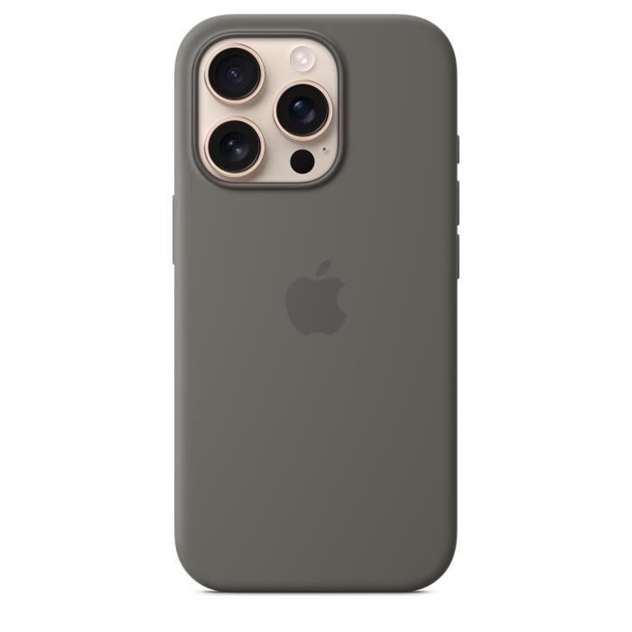 APPLE iPhone 16 Pro - Silicone Case with MagSafe - Stone Gray
