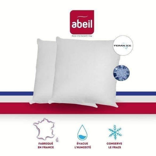 Abeil Lot of 2 soft pillows Iceberg 60x60cm