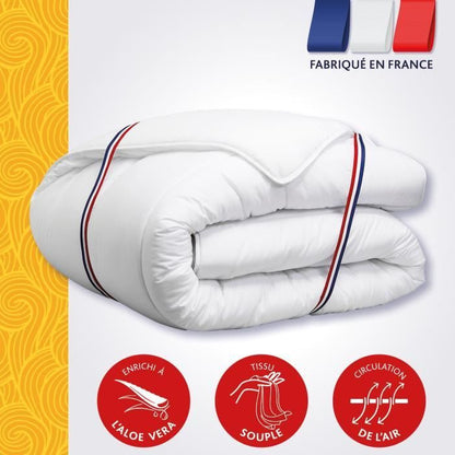 DODO ALoe Duvet 140x200 cm - Temperate - 300G/m² - Single Duvet - Soft and Comfortable - White