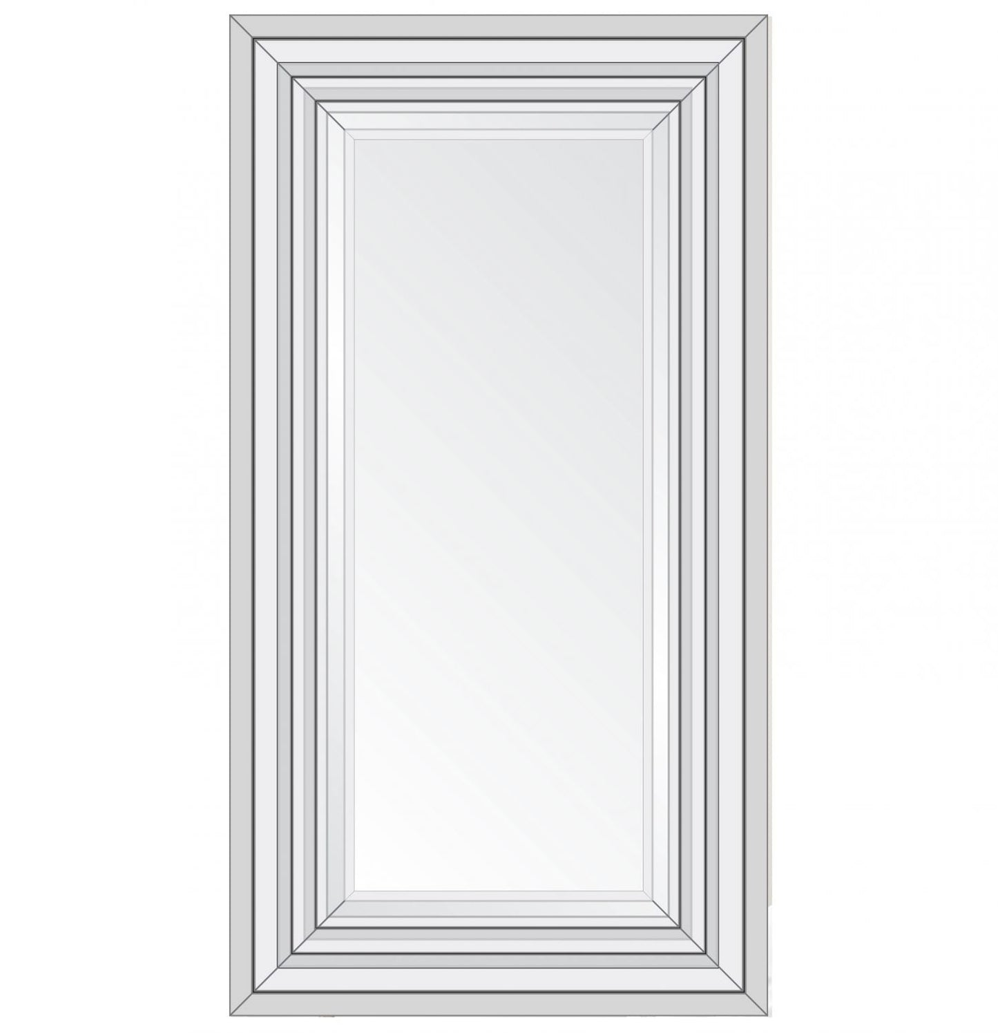 Crystal Wave Leaner Mirror