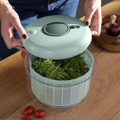 Salad spinner - LIVOO - MEN433 - 3.5 L - Manual spin - Lid with drainer - Dishwasher safe