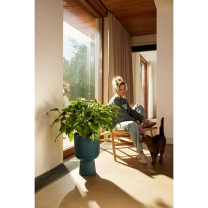 Flower pot - Elho - Vibes Fold Coupe - Blue - L 30 x W 29.5 x H 45 cm - Indoor - 100% recycled