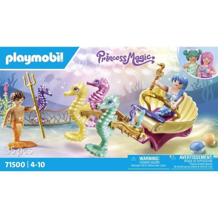 PLAYMOBIL 71500 Carriage with mermaids and seahorses