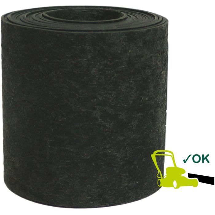 Recycled rubber garden edging - GARDEN ID Eco Border - 5 m H20 cm - Indestructible - Flexible, straight or curved installation.