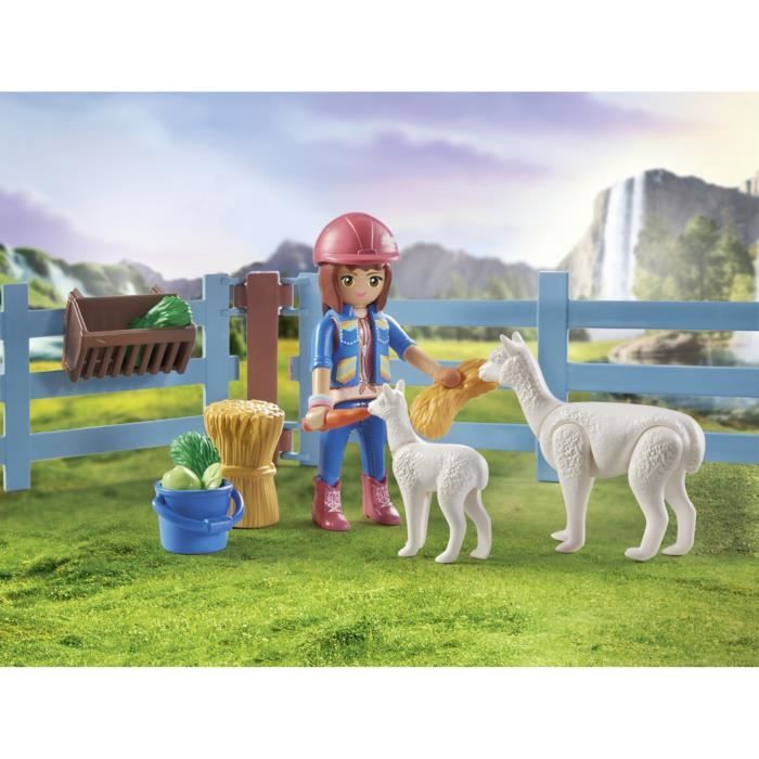 PLAYMOBIL 71353 Amelia & Whisper with horse box - Horses of waterfal - Ages 5 and up