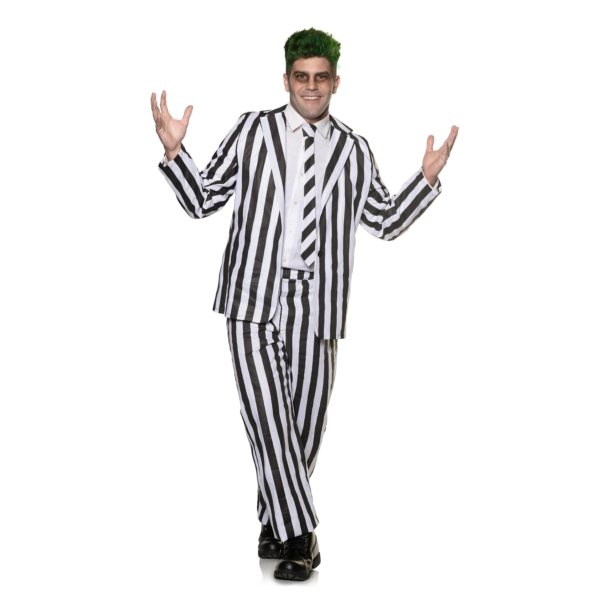 Spooky Striped Suit Adult Costume | Standard