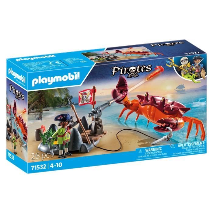 PLAYMOBIL 71532 Pirate and Giant Crab - The Pirates