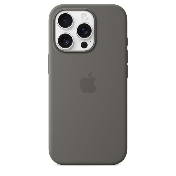 APPLE iPhone 16 Pro - Silicone Case with MagSafe - Stone Gray