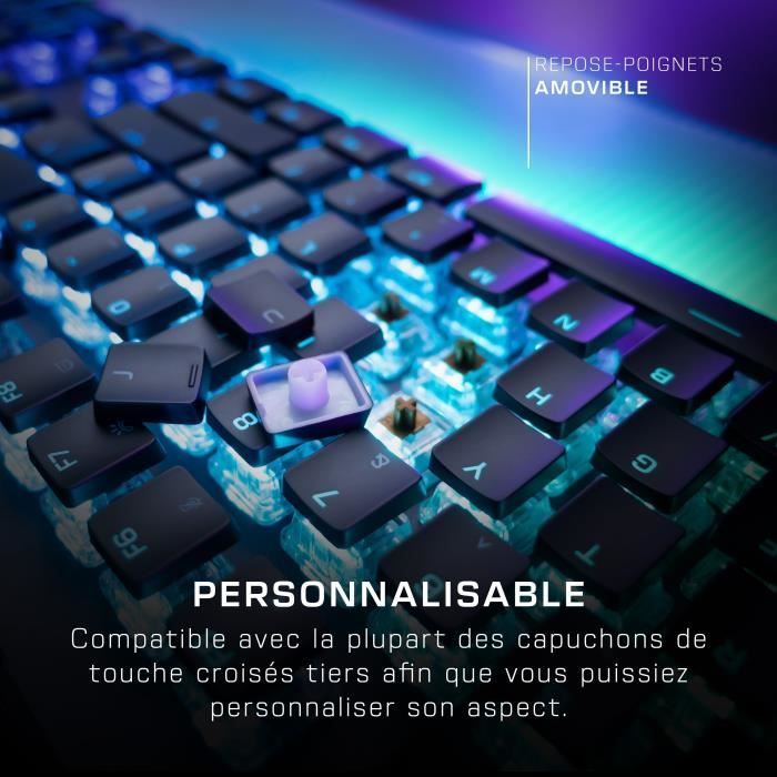 Wired keyboard - Optics and mechanical - Roccat - Vulcan II Max - Azerty - Backlight - Black