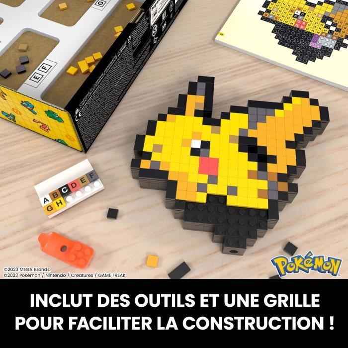MEGA-Pokémon-Pikachu-400-Piece Retro Building Set - MEGA Pokémon - HTH74