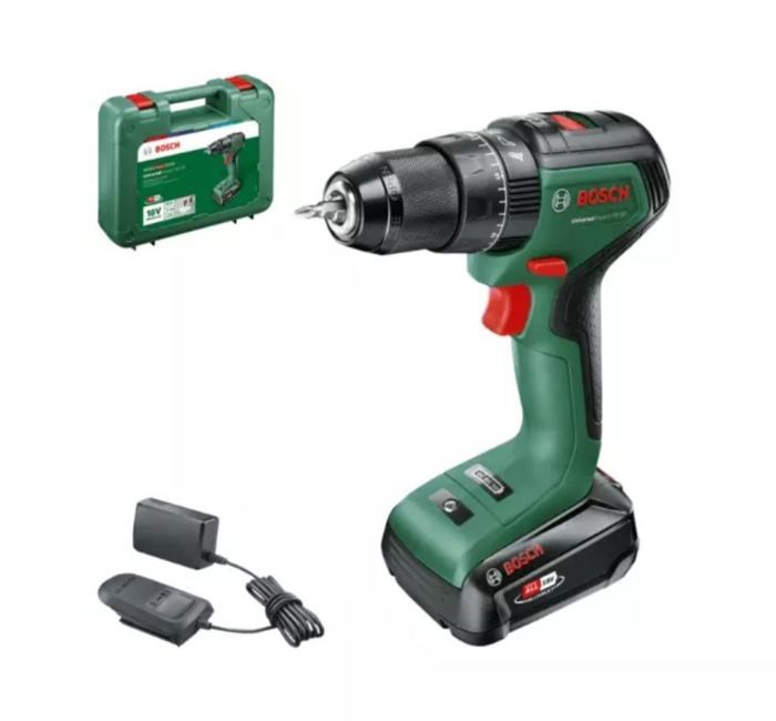Bosch UniversalImpact 18V60 drill driver (+1x2.0Ah battery) + AL 18V-20 charger