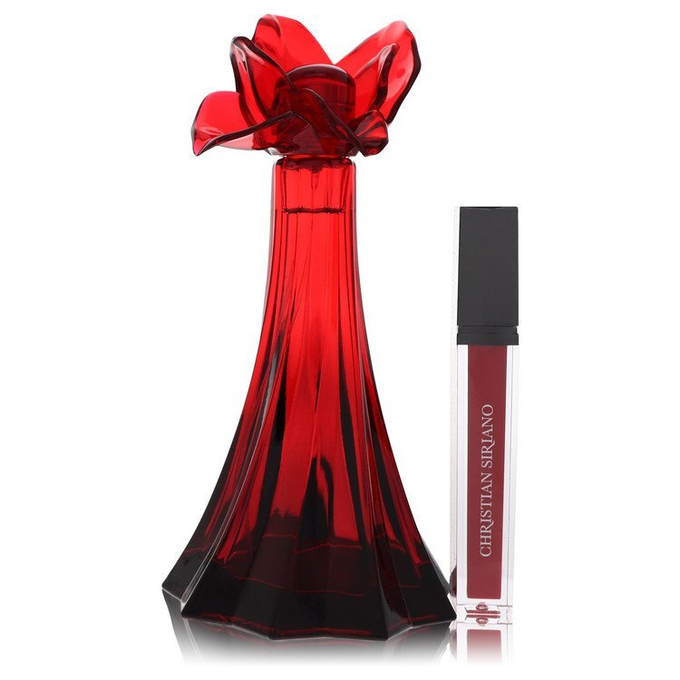 Christian Siriano Ooh La Rouge av Christian Siriano Eau De Parfum Spray + 0.21 Oz Rött Läppglans (Utan förpackning) 3.4 oz (Kvinnor)