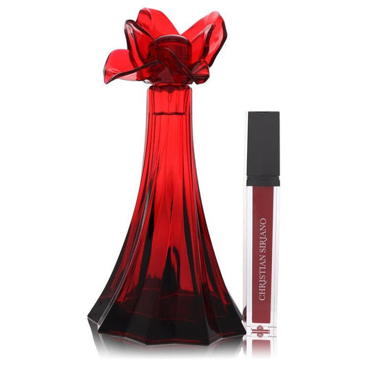 Christian Siriano Ooh La Rouge by Christian Siriano Eau De Parfum Spray + 0.21 Oz Red Lip Gloss (Unboxed) 3.4 oz (Women)