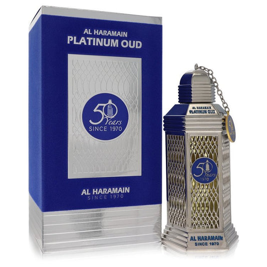 Al Haramain 50 Years Platinum Oud av Al Haramain Eau De Parfum Spray (Unisex) 3.3 oz (Kvinnor)