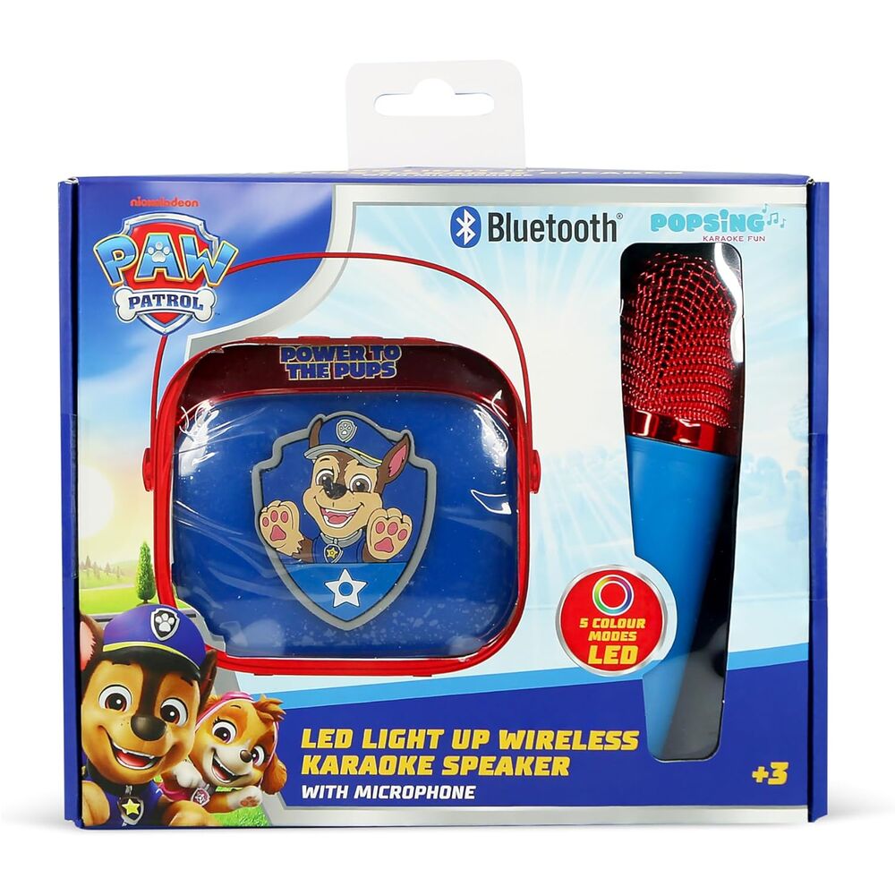 Paw Patrol LED Karaoke Speaker and Microphone