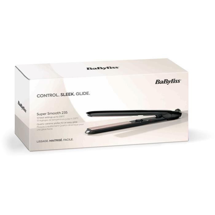 Babyliss St298e straightener - Smooth Control 235 with extra -long floating plates