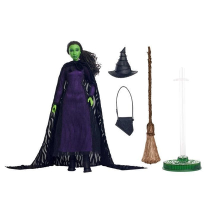 Mattel-Wicked-Elphaba Doll with Braided Hair and Multiple Poses - Wicked - HXY38