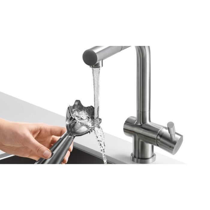 BRAUN MQ3045WH Hand blender with 2 Aperitive choppers - White and Blue