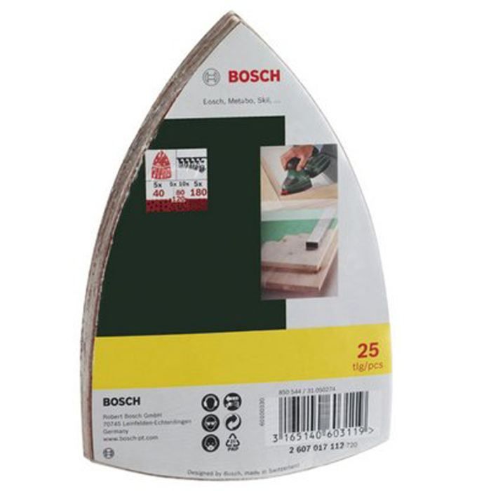 BOSCH 25 abrasive hooks for multi-grinder