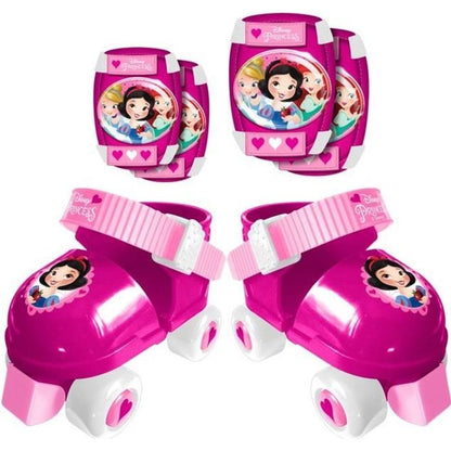 DISNEY PRINCESSES Set Roller Skates with Elbow Pads / Knee Pads