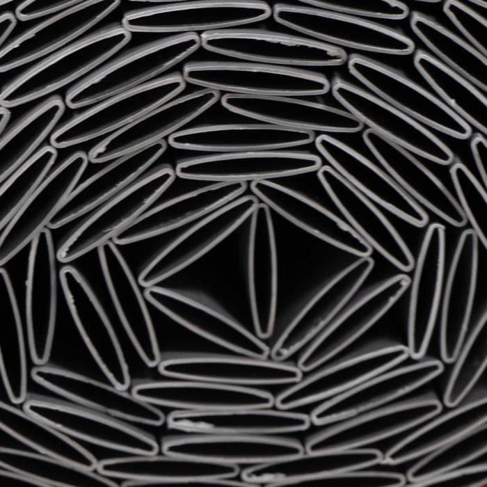 Double-sided PVC reed screen - NATURE - 1 x 3 m - 1600 g/m² - Blackout 4/5 - Anti-UV - Light grey