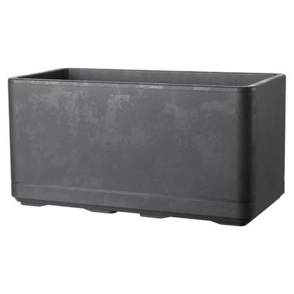 Muret Planter - DEROMA - Cosmo - Anthracite - With water reserve - Casters - 78 cm