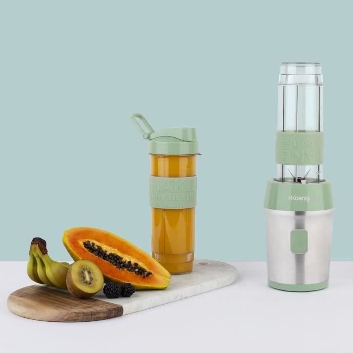 Mini blender - SMOO18 - 300 W - 570 mL - Pastel green - 2 bottles included