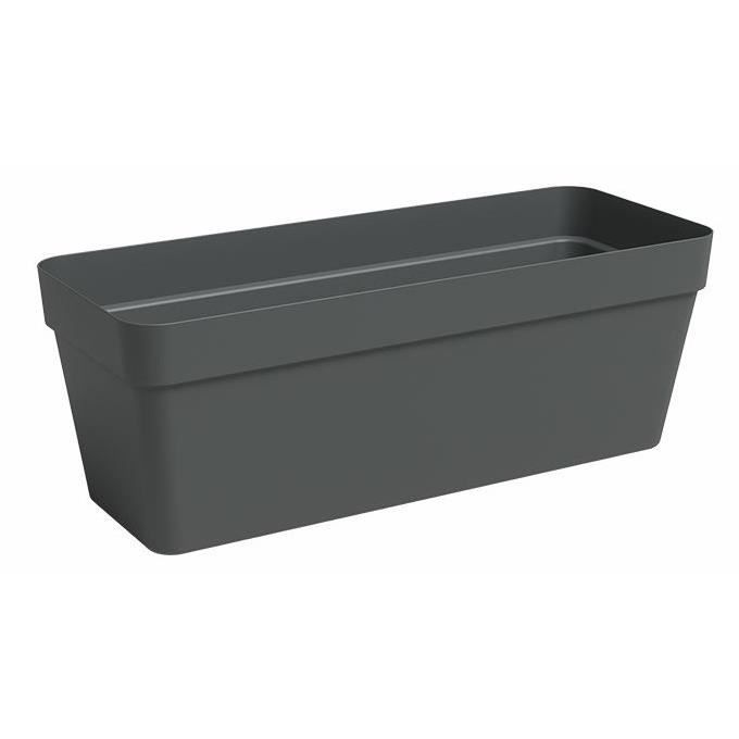 Planter - Plastic - Anthracite - Rectangular - L49.9 x D20 x H18.1cm - ARTEVASI