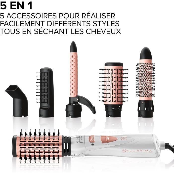 Blowing Brush - Bellissima - My Pro GH18 1100 - Professional with Ceramic Tips - 5 in 1 Dry & Style System