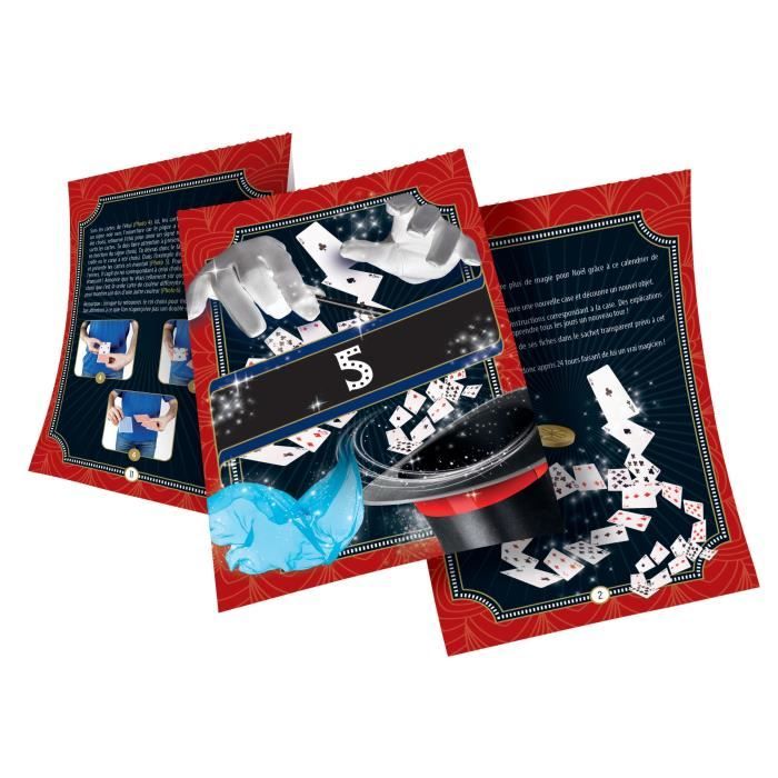 Magician Advent Calendar, Magic & Illusions Theme, 24 different tricks, Includes illustrated manual, CLEMENTONI 52855, Ages 7 and up