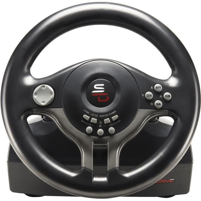 Steering Wheel Driving Wheel - SUBSONIC - Compatible Switch, PS4, Xbox One, PC