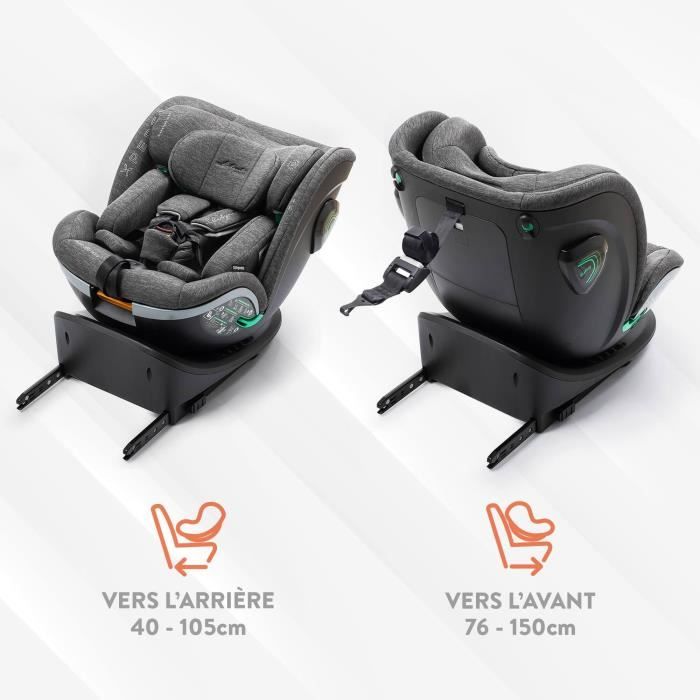 Car seat - BABYAUTO - XPERTA BLACK LINE - From birth to 12 years - 0-36 kg - I-Size - ISOFIX - 360° swivel - ECE R129
