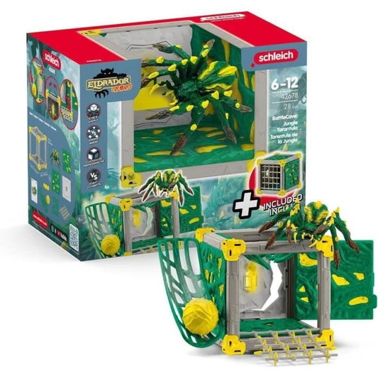 BattleCave Jungle Tarantula, Arena Expansion, SCHLEICH 42678 Eldrador Creatures, Ages 7 and up